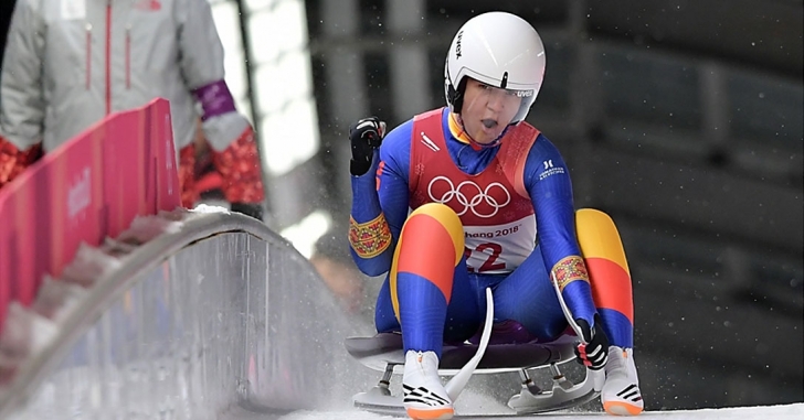 Raluca Strămăturaru, locul 7 în proba individuală olimpică de sanie, la PyeongChang