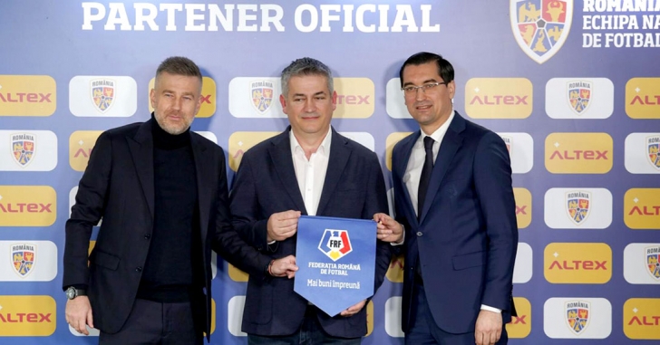 Altex susține echipele naționale de fotbal ale României printr-un parteneriat cu FRF