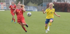 Fotbal feminin: Suedia - România 13-0, în preliminariile CE U17